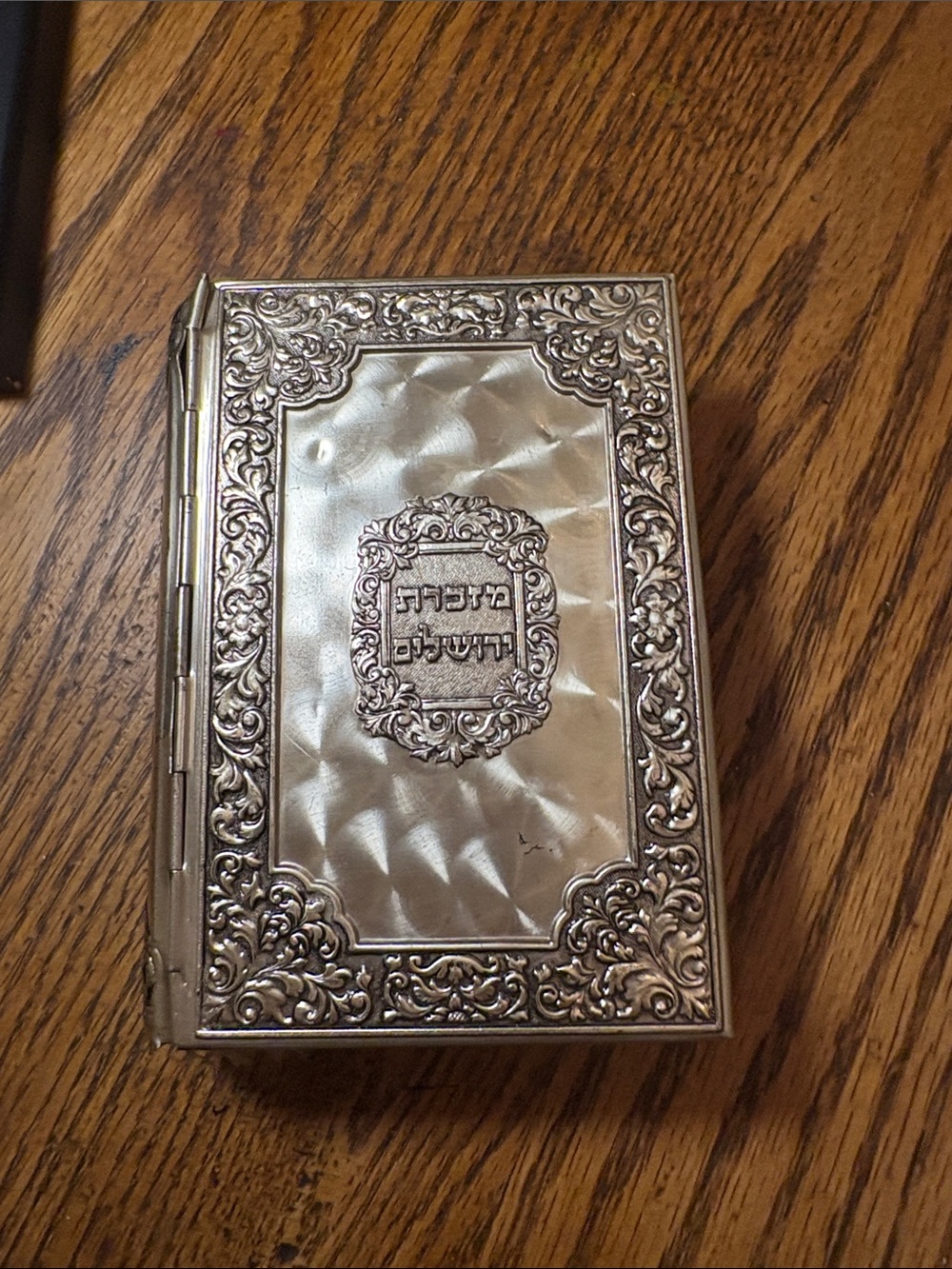 Vintage Ornate Silver Toned Religious Prayer Book